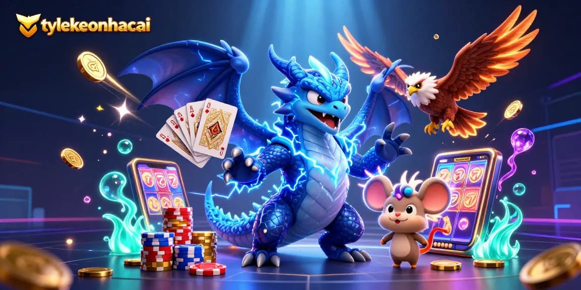 Engage with tylekeonhacai betting dynamics, showcasing a thrilling casino atmosphere.