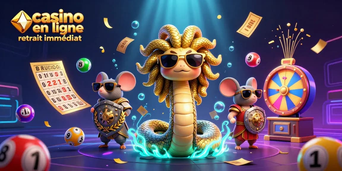Vivez l'excitation d'un casino en ligne retrait immédiat avec des éléments de jeu dynamiques et des personnages.