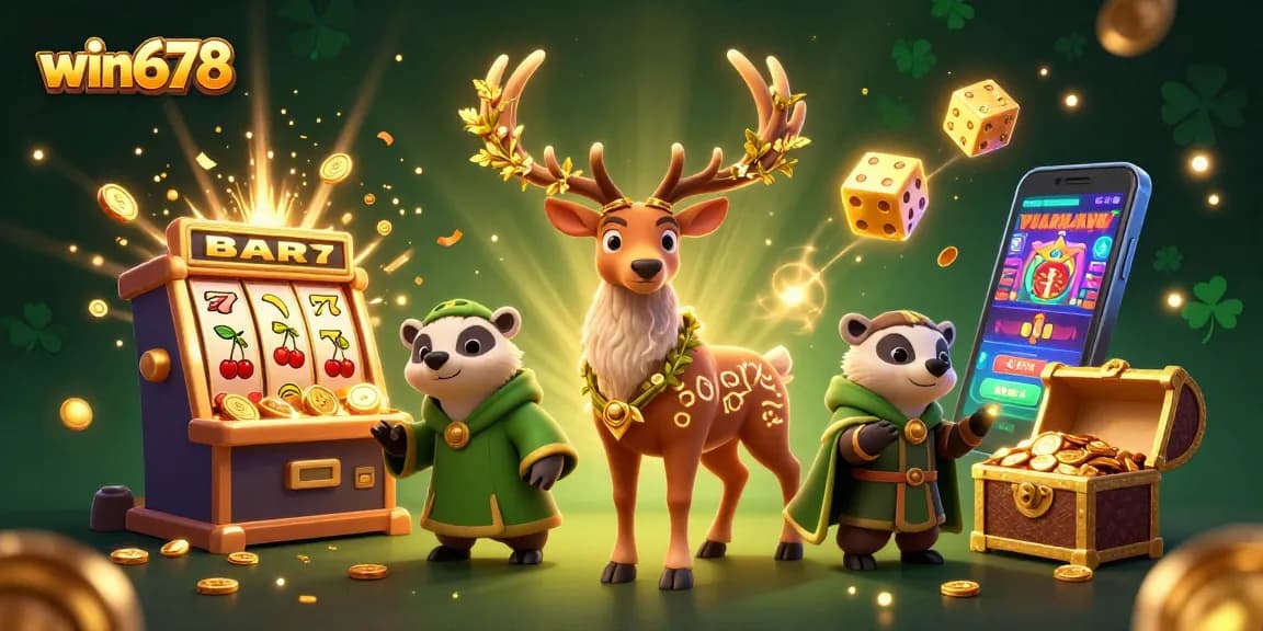 Win678 players experience thrilling jackpots and colorful gaming adventures in a vibrant casino atmosphere.