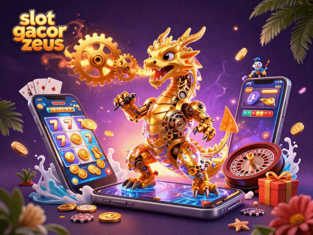 Experience the excitement of slot gacor zeus with a golden dragon and dynamic casino elements.