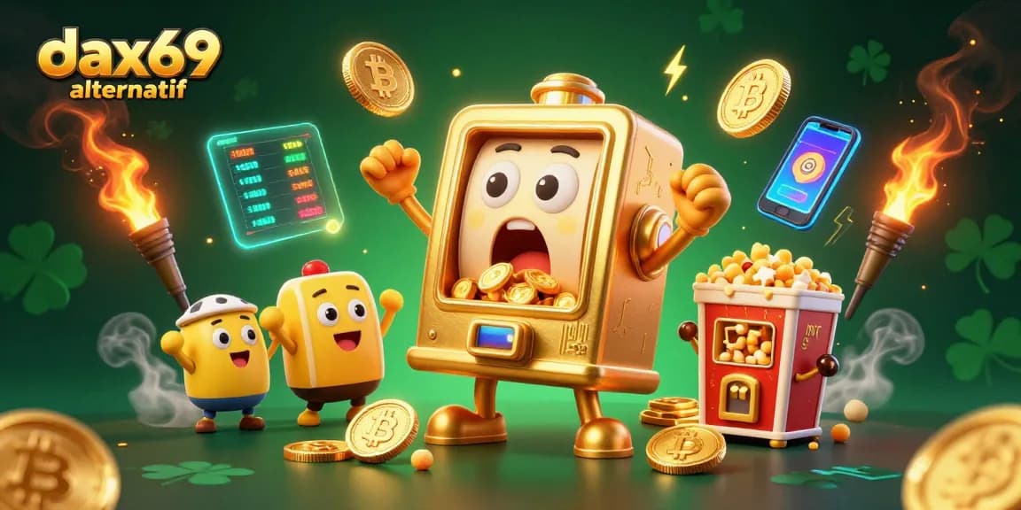Mendapatkan jackpot di DAX69 alternatif, mesin slot emas meluncurkan koin dengan riuh sorak-sorai mesin kecil lainnya.