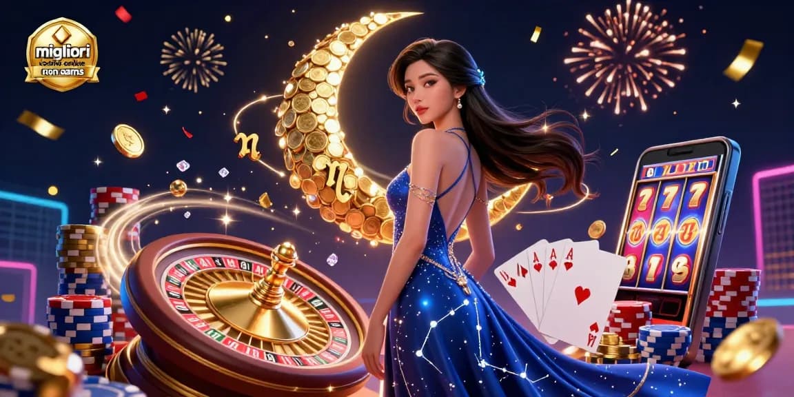 Scopri l'emozione dei migliori casinò online non aams con elementi 3D vibranti dei giochi da casinò.