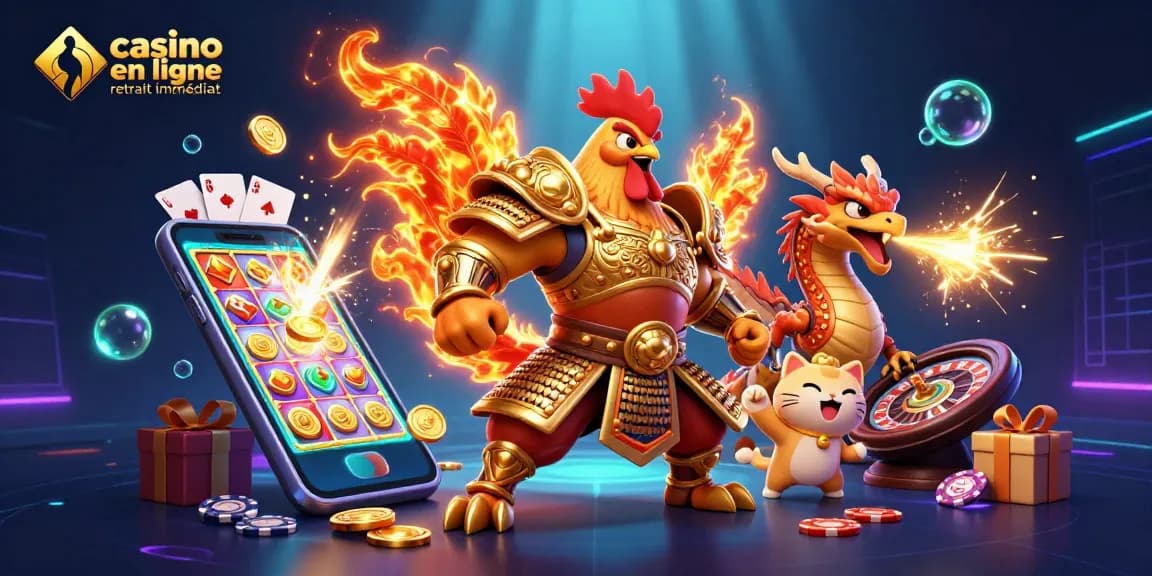 Participez à un gameplay électrisant avec casino en ligne retrait immédiat mettant en vedette des personnages vibrants et de l'action.