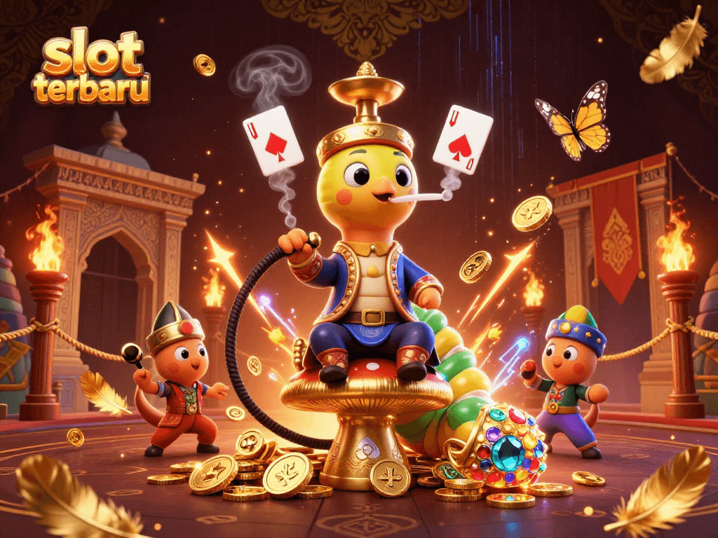 Experience the excitement of slot terbaru with vibrant casino elements and enchanting characters.