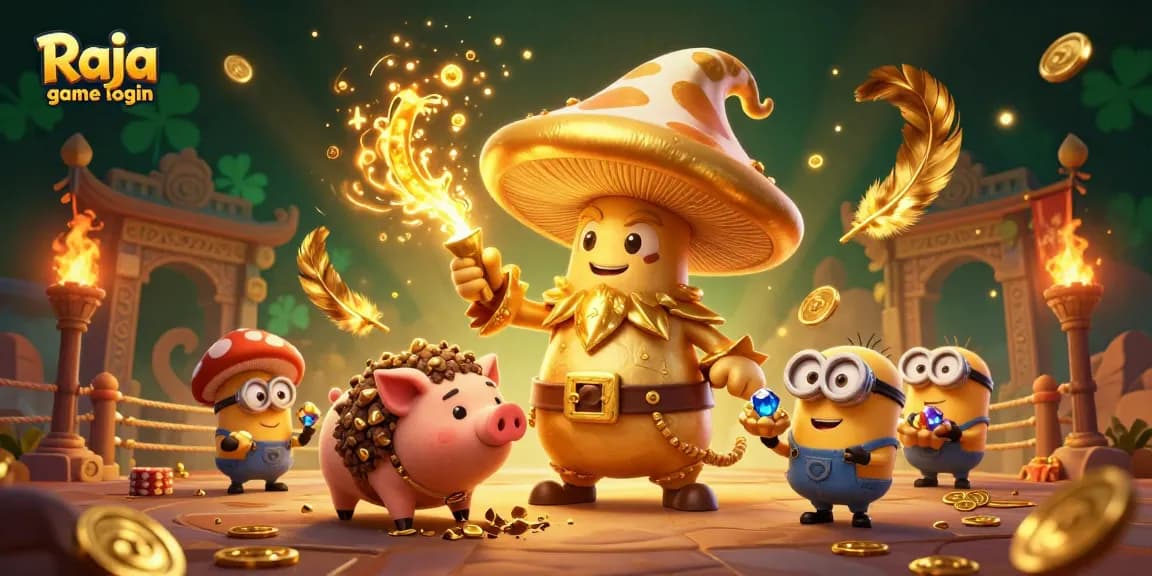 Experience 3D magic while enjoying Raja game login, a captivating and vibrant casino scene.