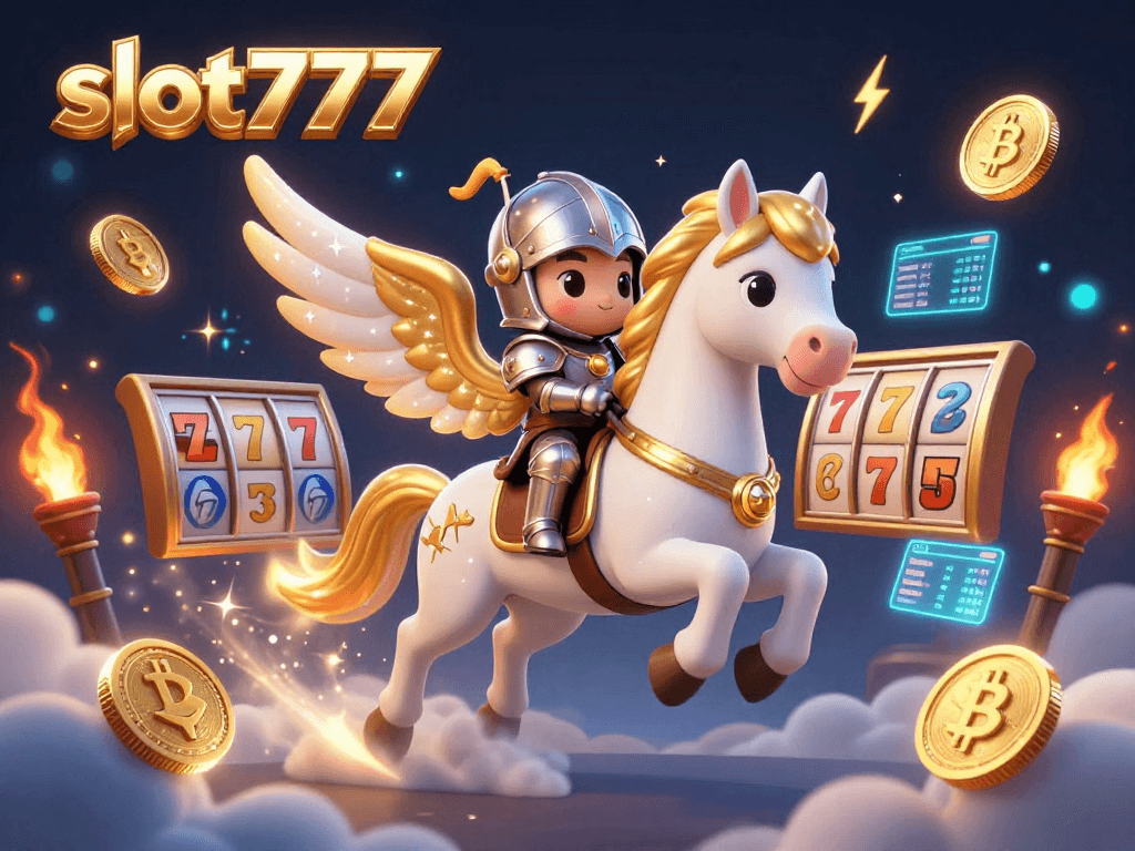 Experience the excitement of slot777 with colorful slot reels and enchanted characters in a magical gaming setting.