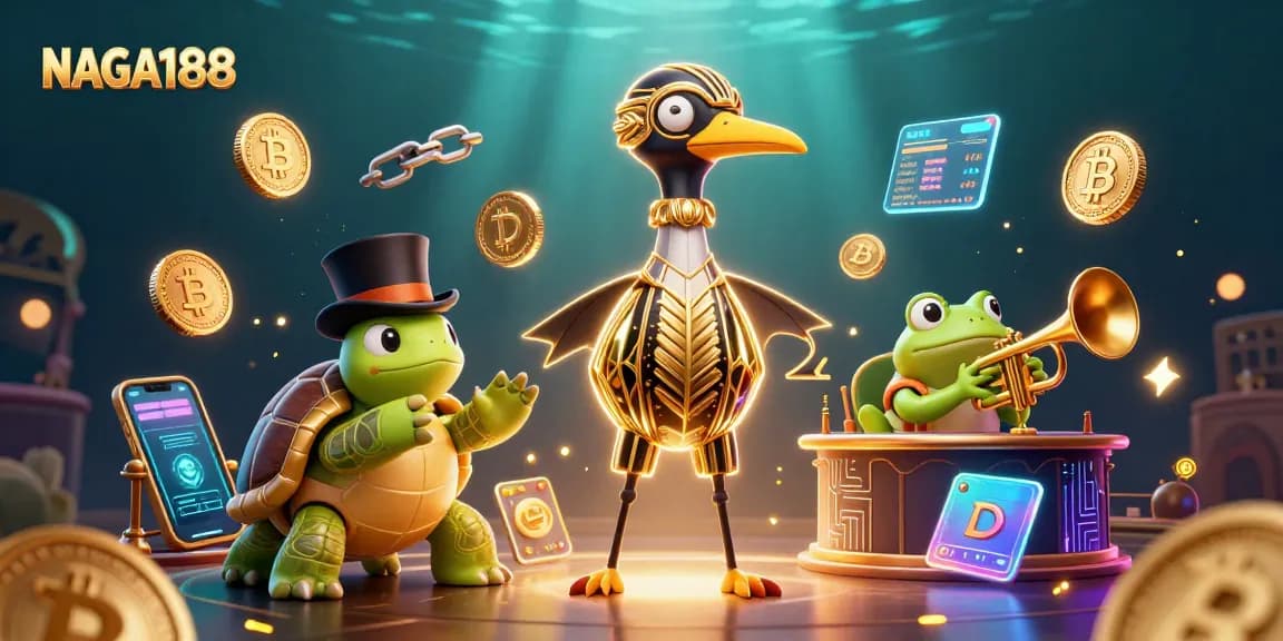 NAGA188 mempersembahkan ilustrasi 3D menakjubkan dengan karakter kasino yang meriah dan elemen permainan yang dinamis.