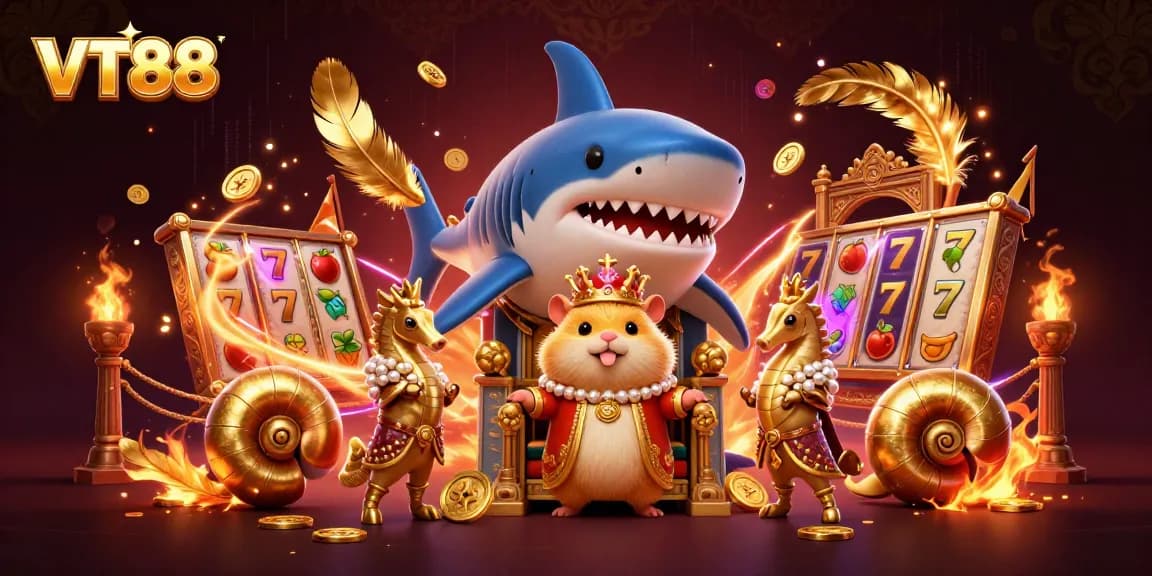 Place your bets with VT88, where vibrant animations illuminate the thrilling casino scene.