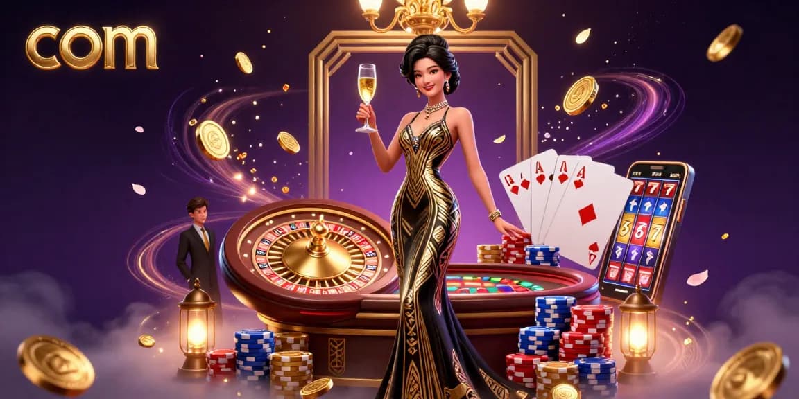Experience thrilling gameplay at com with a glamorous atmosphere and vibrant casino elements.