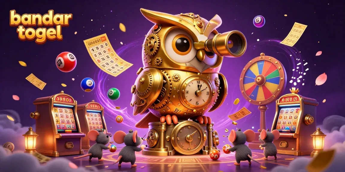 Experience the excitement of bandar togel with a vibrant 3D casino scene full of dynamic elements.