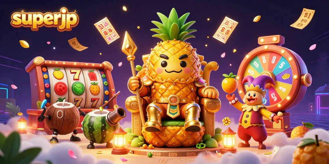 Experience thrilling casino adventures with superjp as characters celebrate in a vibrant, dynamic scene of winning games.