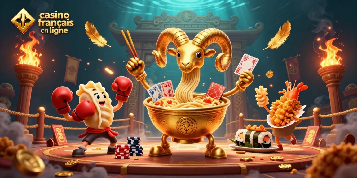 Jouez au casino français en ligne avec des personnages animés extravagants dans une ambiance festive.