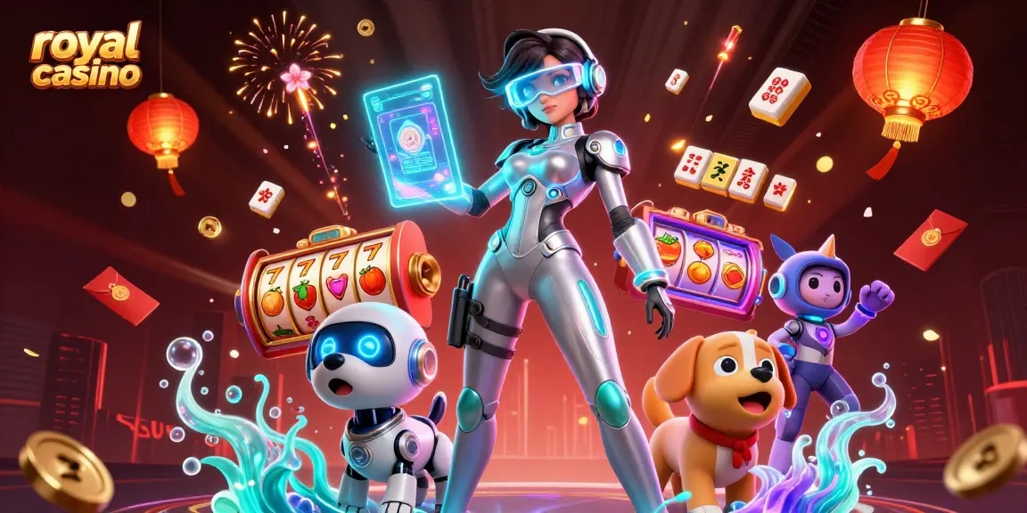 Experience the excitement of royal casino gameplay with vibrant 3D characters and dynamic gaming elements.