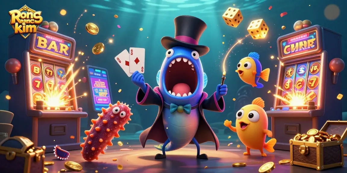 Experience thrilling jackpots with Rong bach kim inspired underwater magic featuring vibrant casino elements.