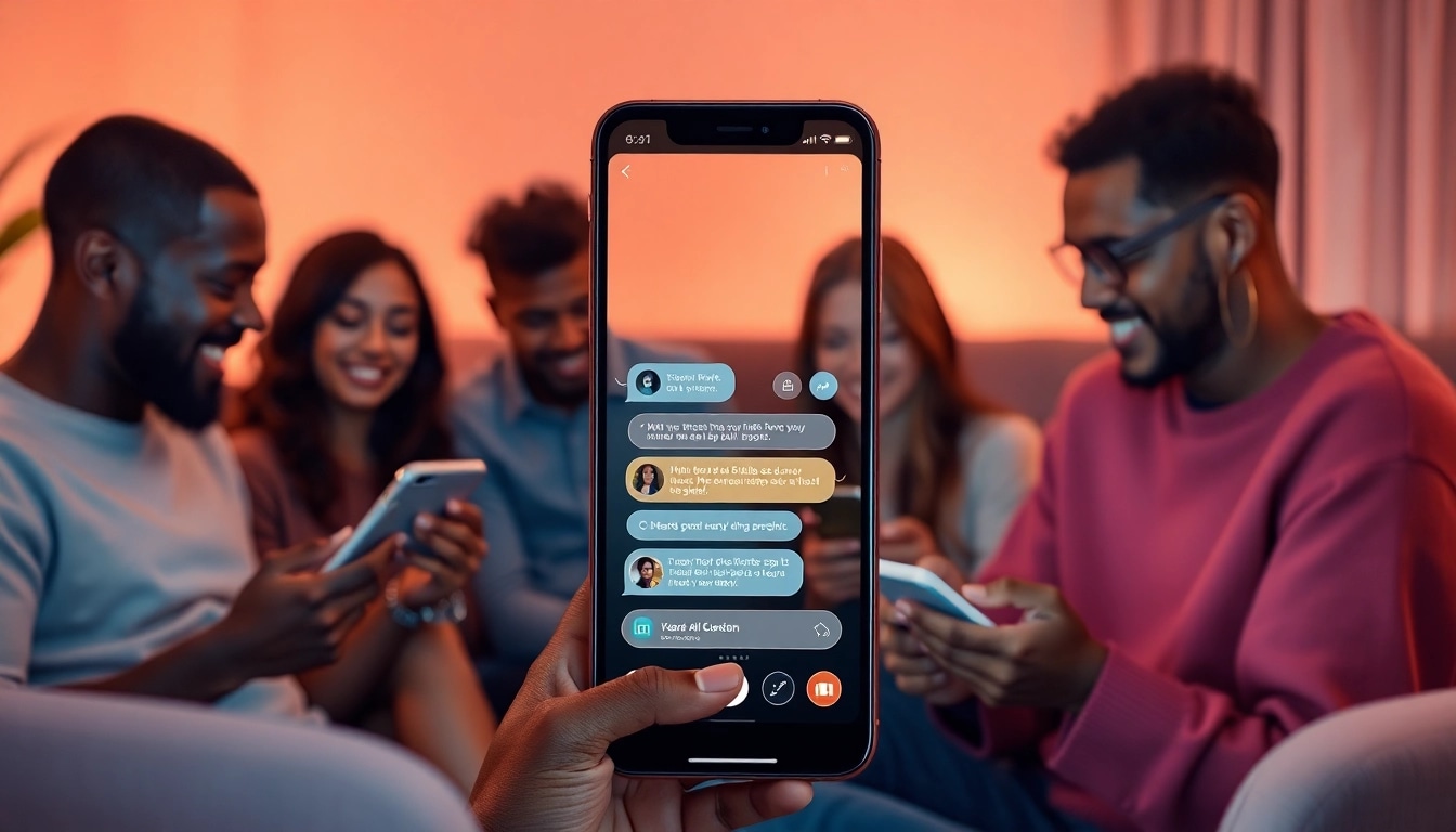 Engaging with ai chat sex in a cozy, modern setting through digital devices.