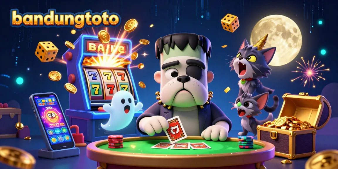 Experience thrilling gameplay with bandungtoto showcasing a vibrant 3D casino scene bursting with action.