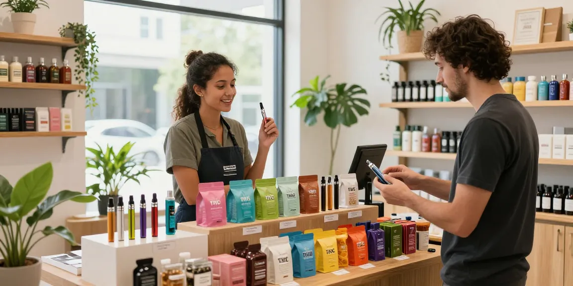 Vielfältige thc vapes deutschland im modernen Cannabis-Shop mit freundlichem Service.