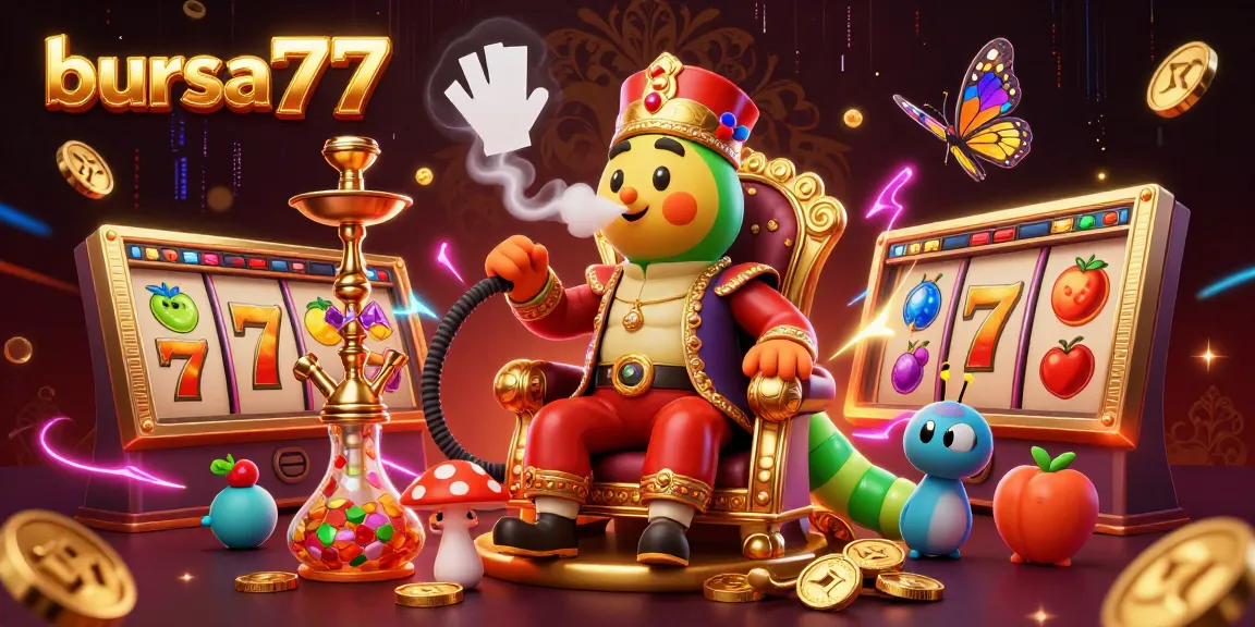 Permainan slot bursa777 dengan simbol buah dan jackpot, menghiasi dunia kasino digital.