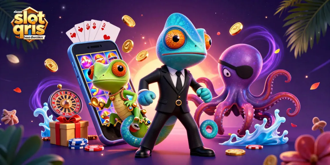 Experience the dangers of slot QRIS as a colorful 3D illustration reveals why alasan slot qris harus dihentikan.