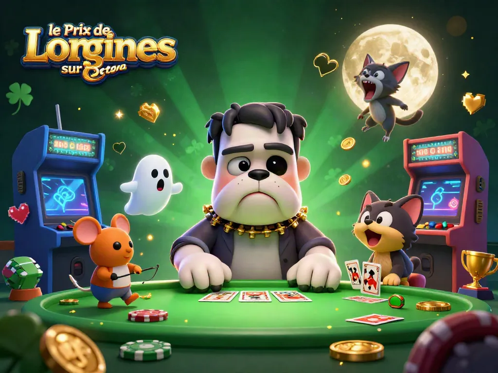 Bet on le Prix de Diane Longines sur Betya with a lively gaming scene showcasing unique characters.