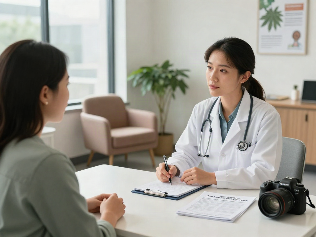 Consultation for Texas Medical Cannabis Card benefits with professional medical guidance in a calming clinic.