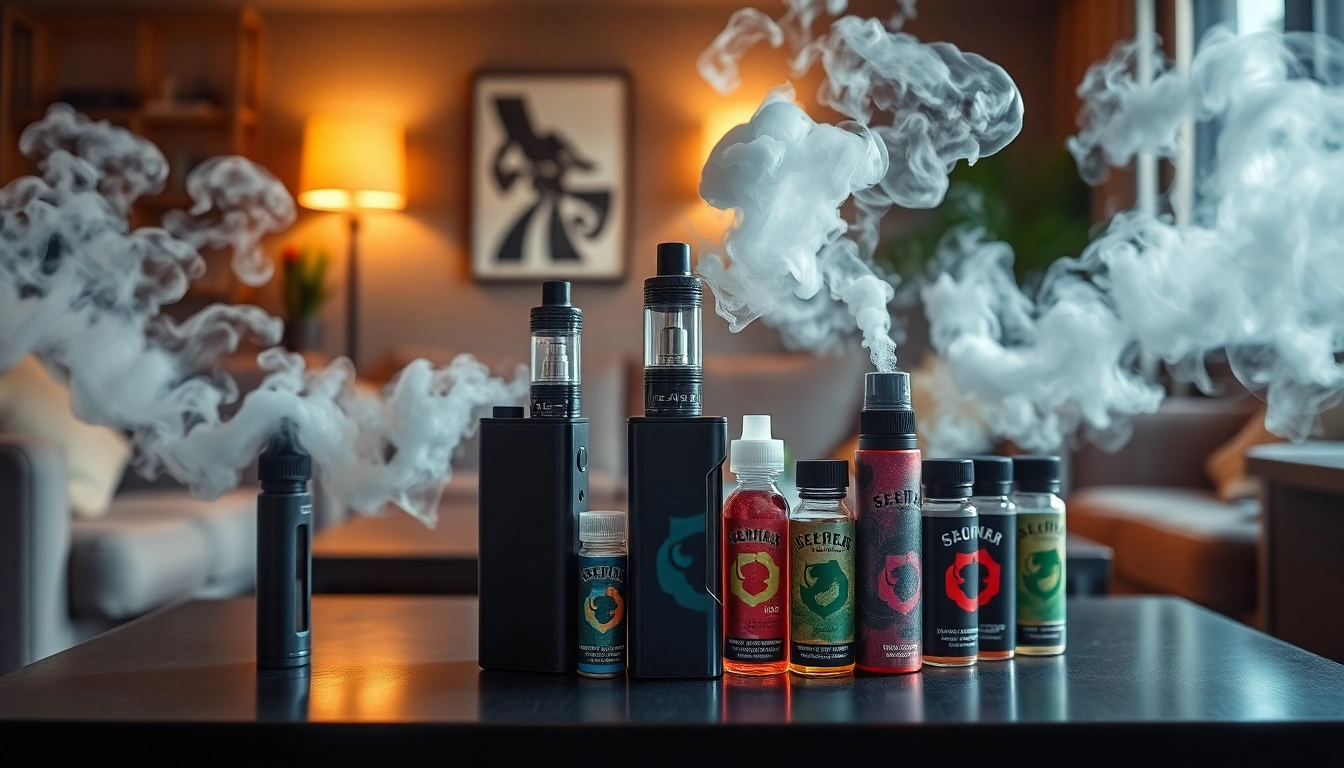 Experience Vape & E-Liquids with stylish devices and vibrant e-liquid selections in a cozy lounge.