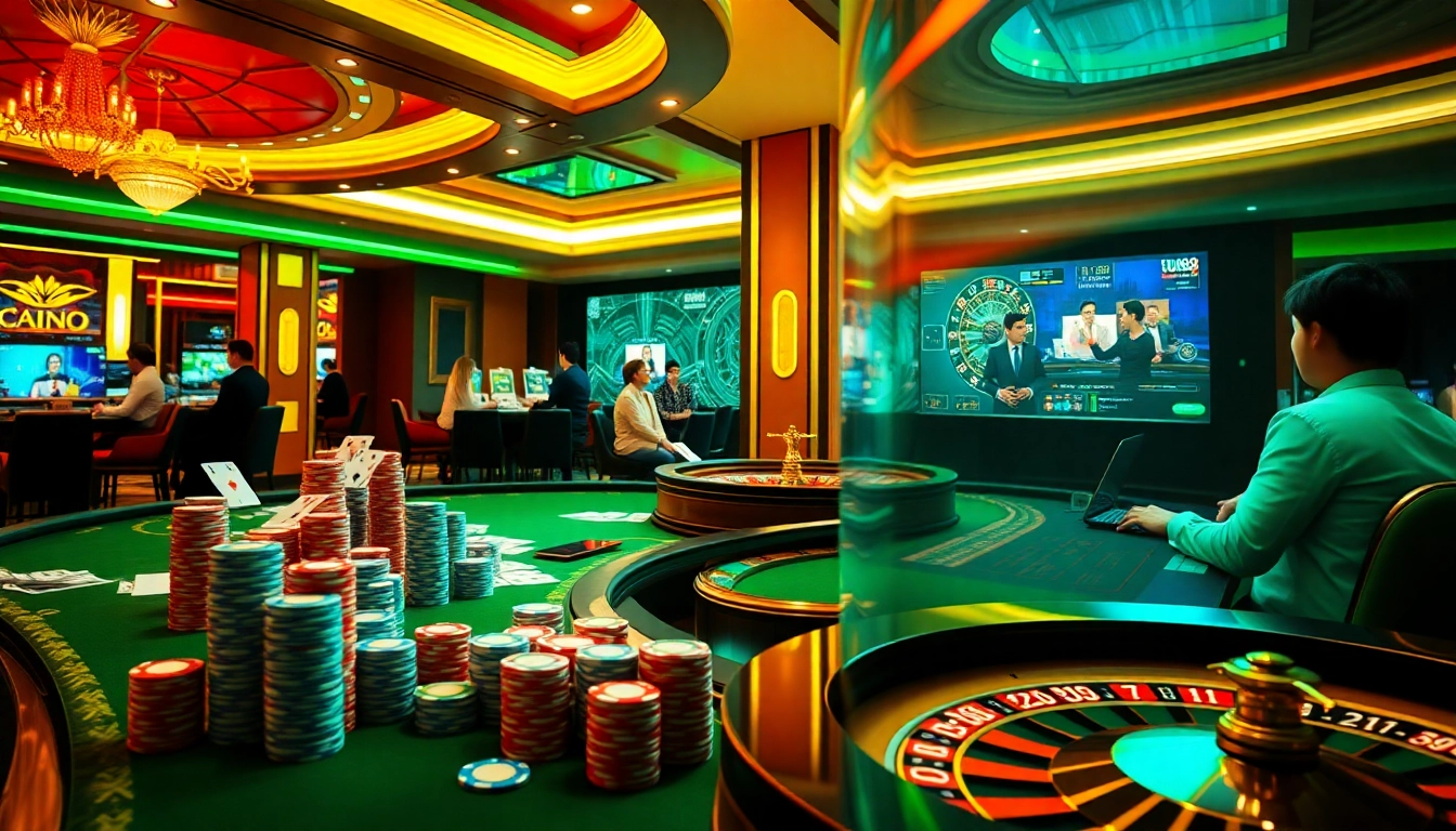 Experience exciting gameplay at u888 with poker, roulette, and vibrant casino settings.